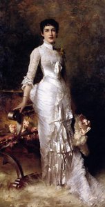 Jeune beauté en robe blanche